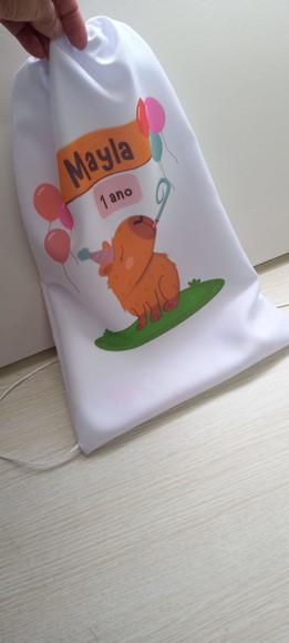 Mochilinha Personalizada em Tecido