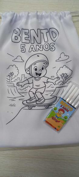 Mochilinha Pinte e Lave com Canetinha