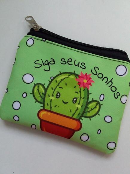 Porta Moedas Personalizado Cacto