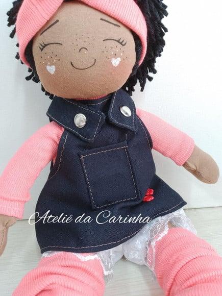 Boneca de Pano Mel 40cm