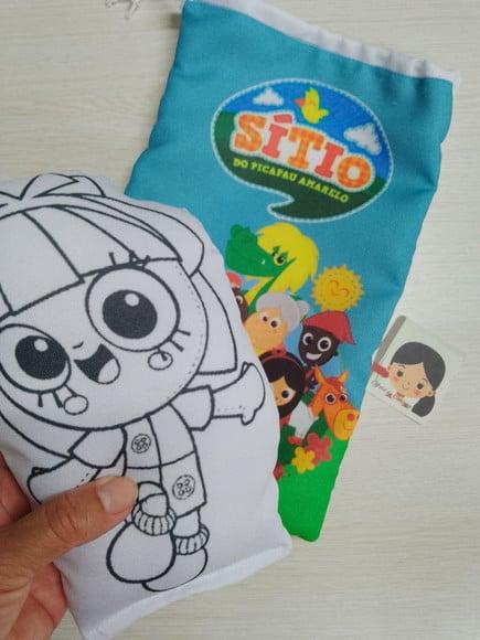 Kit 15 Almofadas Pinte e Lave + Saquinho Personalizado