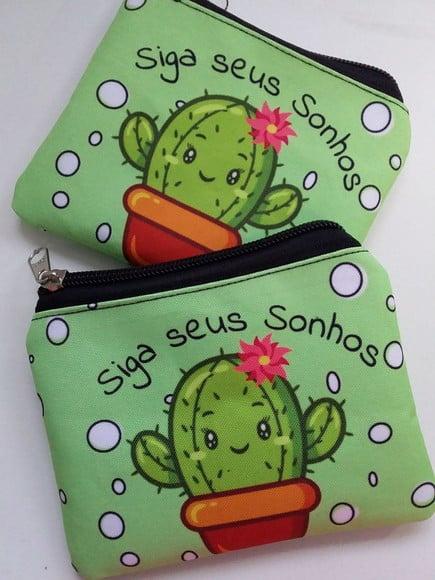 Porta Moedas Personalizado Cacto