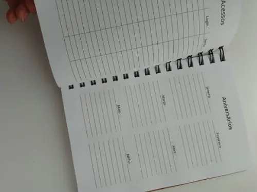 Agenda com Capa em mdf Personalizada