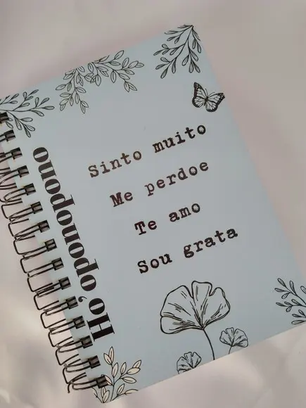Agenda Ho'oponopono com Capa em mdf