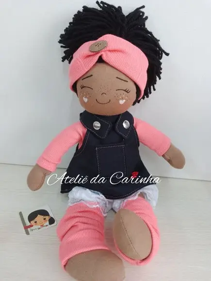 Boneca de Pano Mel 40cm