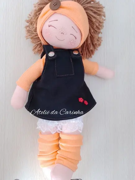 Boneca de Pano Mel 40cm