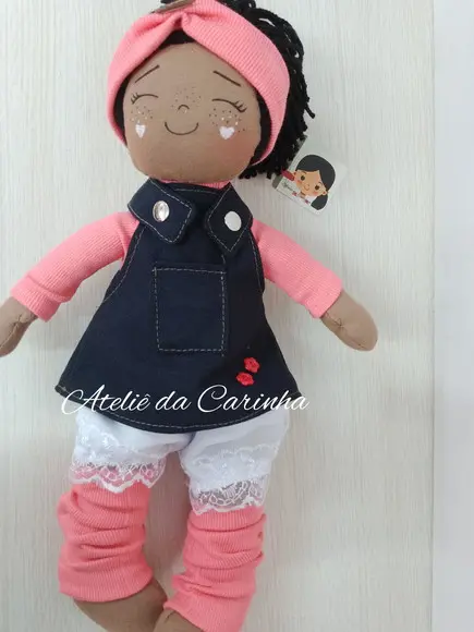 Boneca de Pano Mel 40cm