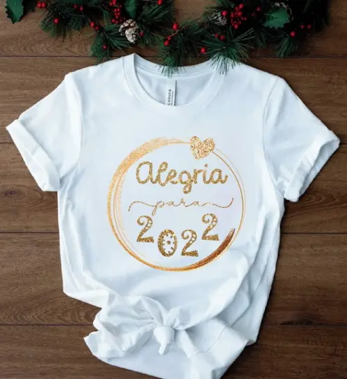Camiseta Feliz Ano Novo 2022