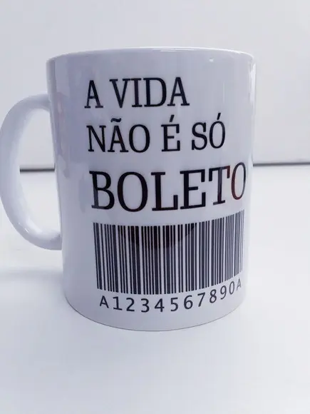Caneca a vida não é só boletos