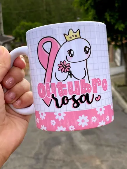 Caneca Flork Outubro Rosa