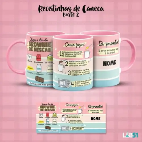 Caneca Personalizada Com Receita