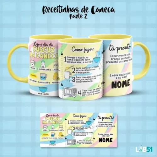 Caneca Personalizada Com Receita