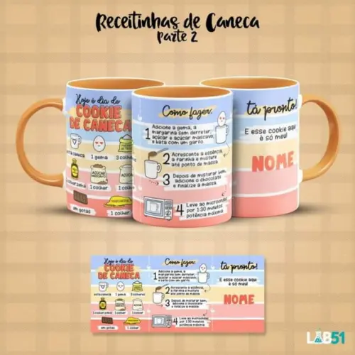 Caneca Personalizada Com Receita