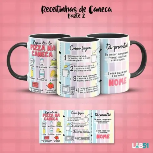 Caneca Personalizada Com Receita