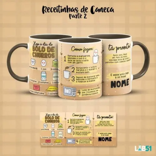 Caneca Personalizada Com Receita