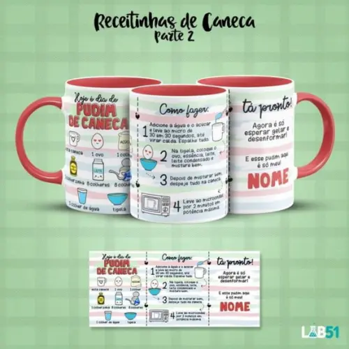 Caneca Personalizada Com Receita