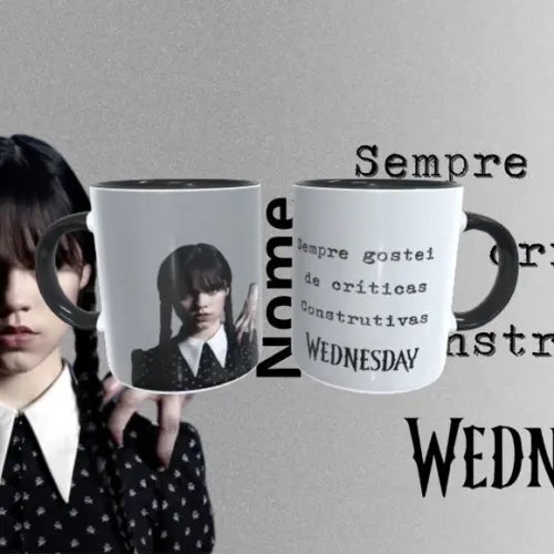 Caneca Personalizada Wednesday