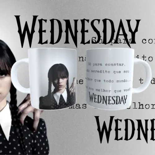 Caneca Personalizada Wednesday