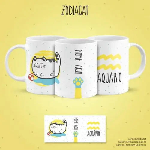 Caneca Signo de Aquário