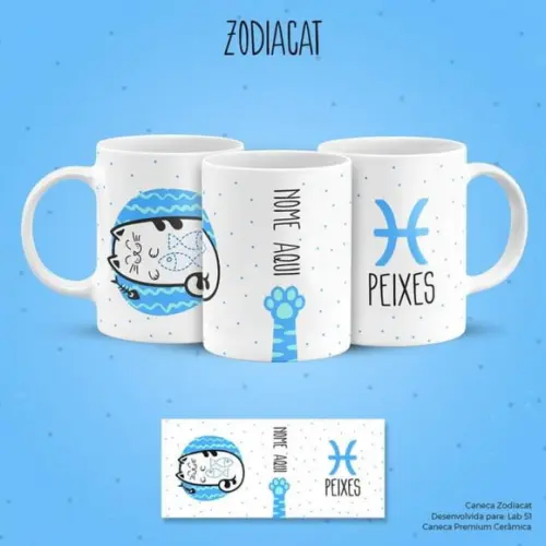 Caneca Signo de Peixes