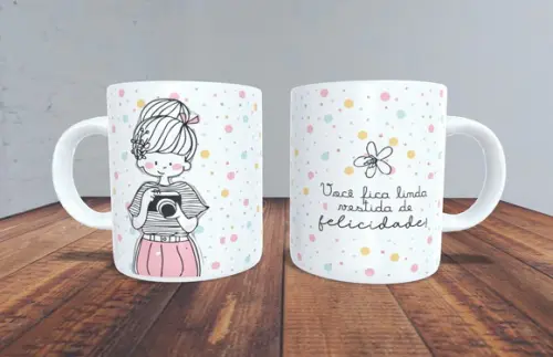 Caneca Você Fica Linda Vestida De Felicidade