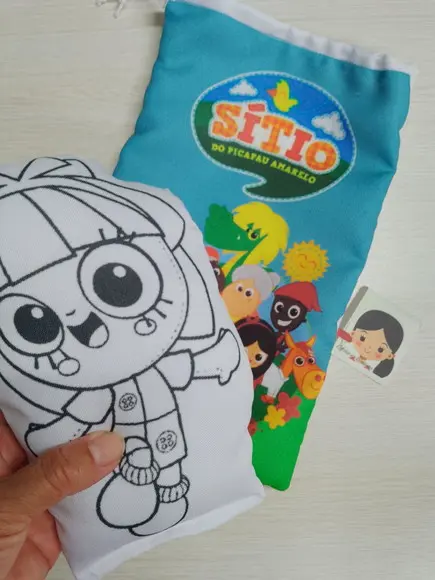 Kit 15 Almofadas Pinte e Lave + Saquinho Personalizado