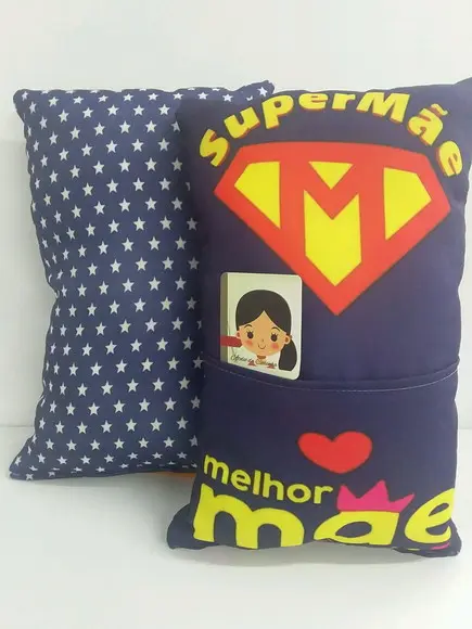 Kit dia das mães, almofada, caneca e necessarie
