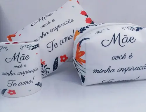 Kit Dia das Mães, Almofada, Caneca e Necessarie