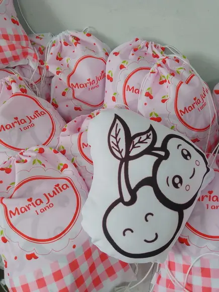 Kit Mochilinha Personalizada + Almofada + Canetinha