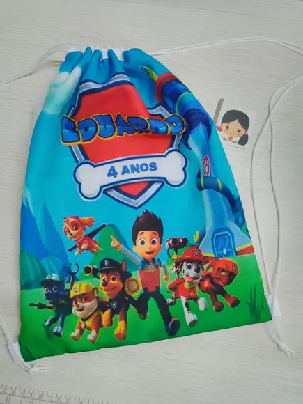 Kit Mochilinha Personalizada + Almofada + Canetinha