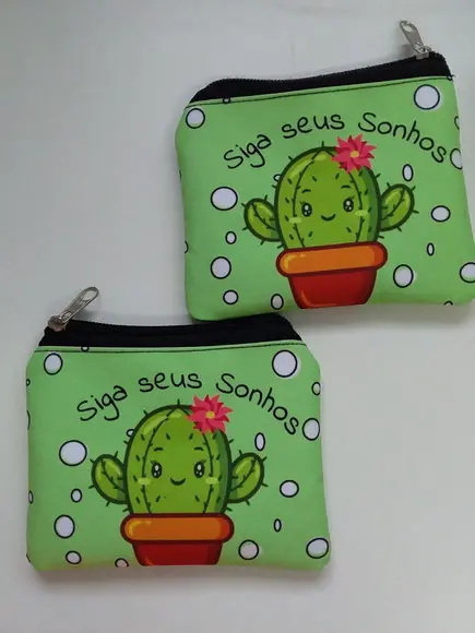 Porta Moedas Personalizado Cacto