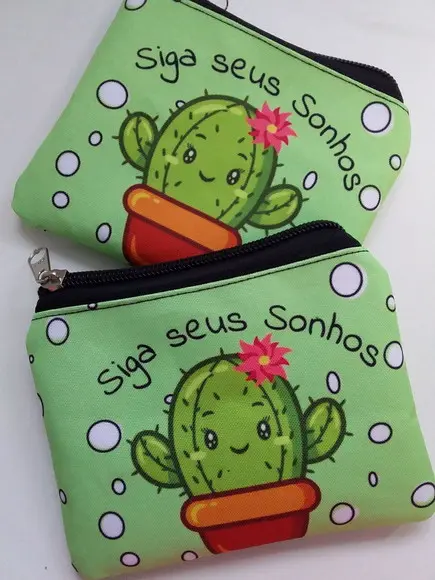 Porta Moedas Personalizado Cacto