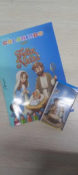 Revistinha para Colorir + Giz de Cera