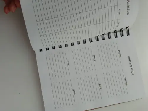 Agenda com Capa em mdf Personalizada