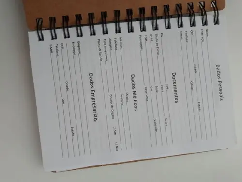Agenda com Capa em mdf Personalizada