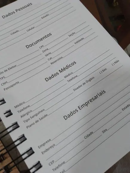 Agenda com Capa em mdf Personalizada