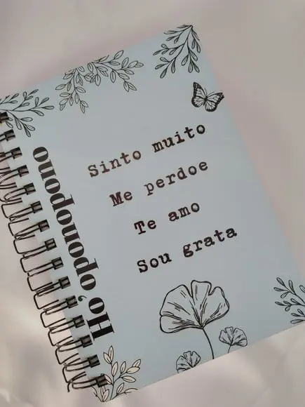 Agenda Ho'oponopono com Capa em mdf