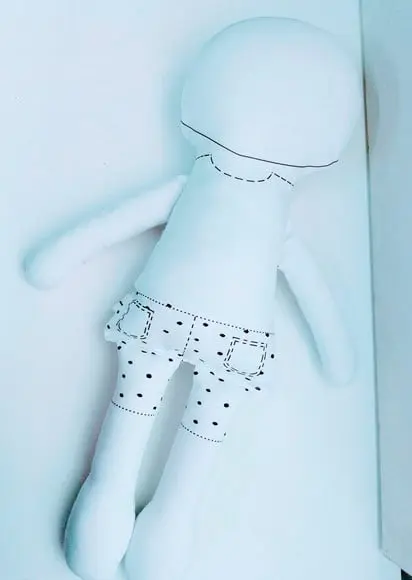 Boneco para Colorir