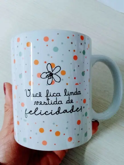 Caneca Você Fica Linda Vestida De Felicidade