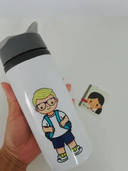 Garrafa Squeeze de Alumínio Volta as Aulas