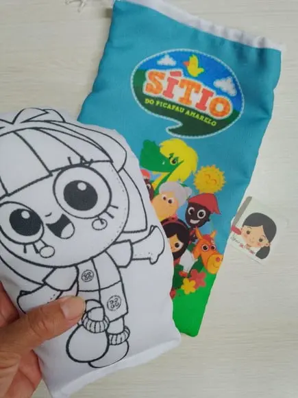 Kit 15 Almofadas Pinte e Lave + Saquinho Personalizado
