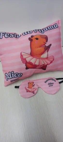 Kit Almofadinha (27x19) + Máscara de Dormir