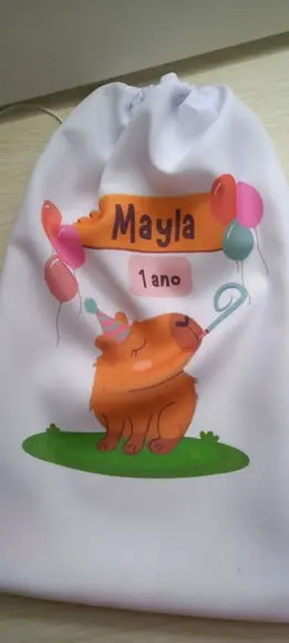 Mochilinha Personalizada em Tecido