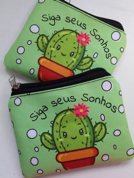 Porta Moedas Personalizado Cacto