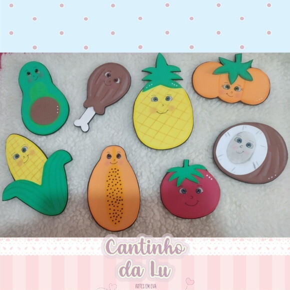 Apliques de Frutas, Legumes e Ovo
