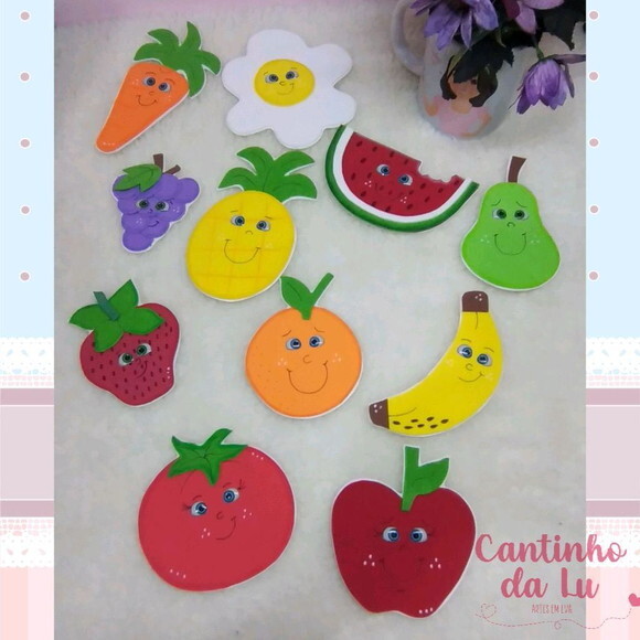 Apliques de Frutas, Legumes e Ovo