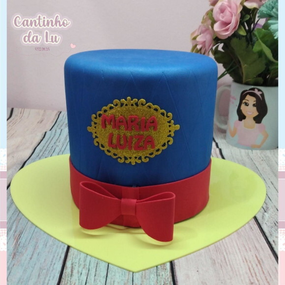 Bolo Fake Pequeno Branca de Neve