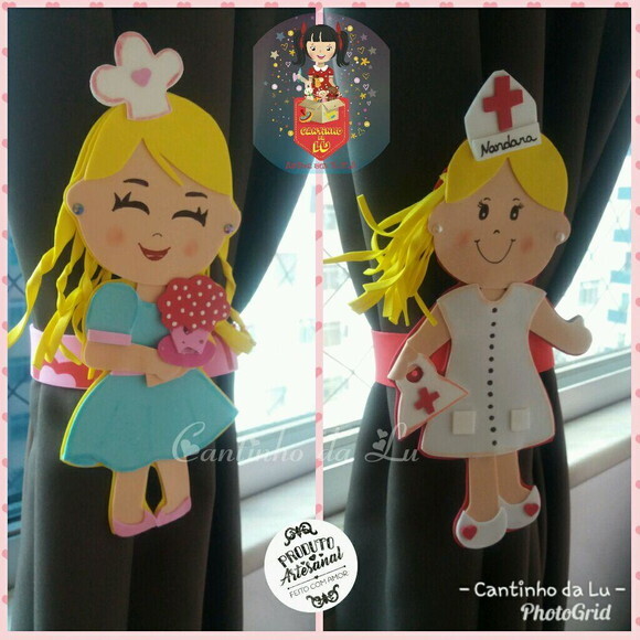 Boneca Prendedor de cortina