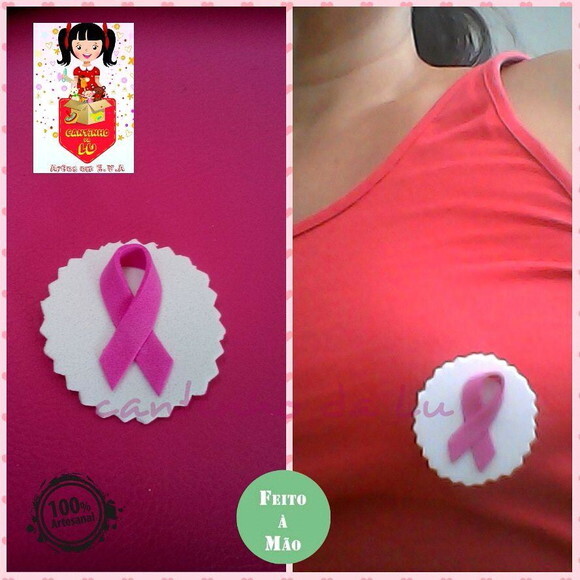 Broche Símbolo Outubro Rosa