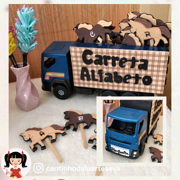 Caçamba Carreta Alfa-numérica
